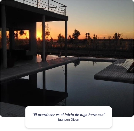 El atardecer es el inicio de algo hermoso